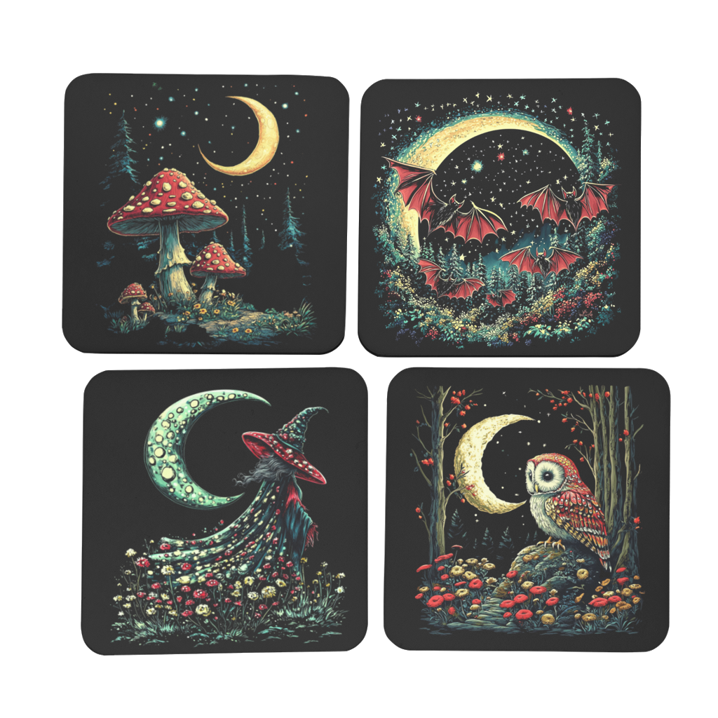 Midnight Forest Midnight Forest Coaster Set of 4